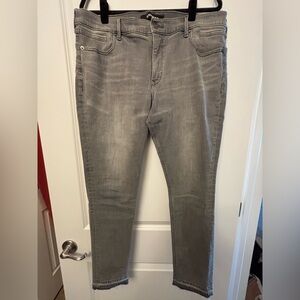 EXPRESS PERFECT LIFT GREY DENIM MID RISE ANKLE SKINNY 16L